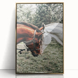 Farmhouse Wall Art with Horses – Rustic Farmhouse Decor, Country Style