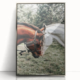 Farmhouse Wall Art with Horses – Rustic Farmhouse Decor, Country Style