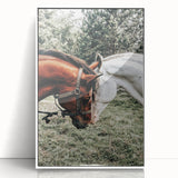 Farmhouse Wall Art with Horses – Rustic Farmhouse Decor, Country Style