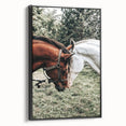 Farmhouse Wall Art with Horses – Rustic Farmhouse Decor, Country Style