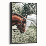 Farmhouse Wall Art with Horses – Rustic Farmhouse Decor, Country Style