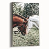 Farmhouse Wall Art with Horses – Rustic Farmhouse Decor, Country Style