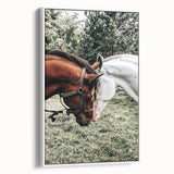 Farmhouse Wall Art with Horses – Rustic Farmhouse Decor, Country Style