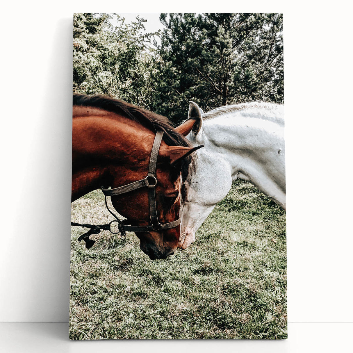 Farmhouse Wall Art with Horses – Rustic Farmhouse Decor, Country Style