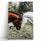 Farmhouse Wall Art with Horses – Rustic Farmhouse Decor, Country Style