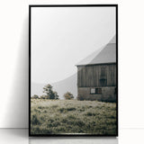 Farmhouse Wall Art - Rustic Country Barn Scene for Farmhouse Decor