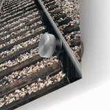 Farmhouse Wall Art - Rustic Railroad Track Scene for Country Decor