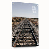 Farmhouse Wall Art - Rustic Railroad Track Scene for Country Decor