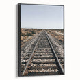 Farmhouse Wall Art - Rustic Railroad Track Scene for Country Decor