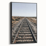 Farmhouse Wall Art - Rustic Railroad Track Scene for Country Decor