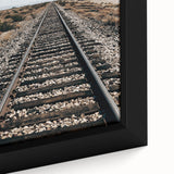 Farmhouse Wall Art - Rustic Railroad Track Scene for Country Decor