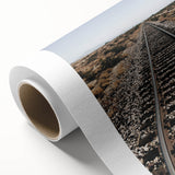 Farmhouse Wall Art - Rustic Railroad Track Scene for Country Decor