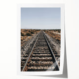 Farmhouse Wall Art - Rustic Railroad Track Scene for Country Decor