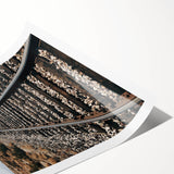 Farmhouse Wall Art - Rustic Railroad Track Scene for Country Decor