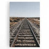 Farmhouse Wall Art - Rustic Railroad Track Scene for Country Decor