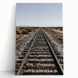 Farmhouse Wall Art - Rustic Railroad Track Scene for Country Decor