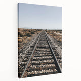 Farmhouse Wall Art - Rustic Railroad Track Scene for Country Decor