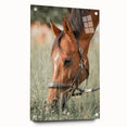 Farmhouse Horse Grazing Wall Art - Rustic Country Style Farmhouse Decor