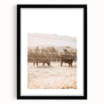 Farmhouse Cattle Grazing Wall Art - Rustic Country Style Decor