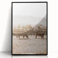 Farmhouse Cattle Grazing Wall Art - Rustic Country Style Decor