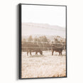 Farmhouse Cattle Grazing Wall Art - Rustic Country Style Decor