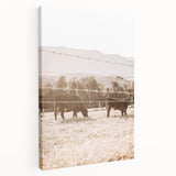 Farmhouse Cattle Grazing Wall Art - Rustic Country Style Decor