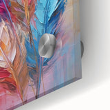 Glam Wall Art | Vibrant Feather Luxury Home Decor | Modern Glam Decor