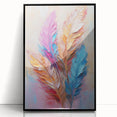 Glam Wall Art | Vibrant Feather Luxury Home Decor | Modern Glam Decor