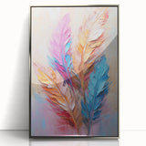 Glam Wall Art | Vibrant Feather Luxury Home Decor | Modern Glam Decor