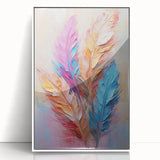 Glam Wall Art | Vibrant Feather Luxury Home Decor | Modern Glam Decor