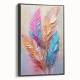 Glam Wall Art | Vibrant Feather Luxury Home Decor | Modern Glam Decor