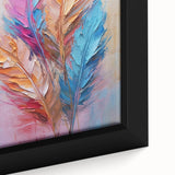 Glam Wall Art | Vibrant Feather Luxury Home Decor | Modern Glam Decor