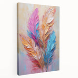 Glam Wall Art | Vibrant Feather Luxury Home Decor | Modern Glam Decor