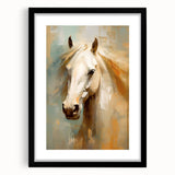 Majestic Horse Glam Wall Art - Luxury Animal Portrait for Modern Homes