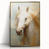 Majestic Horse Glam Wall Art - Luxury Animal Portrait for Modern Homes