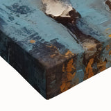 Dynamic Running Horse Glam Wall Art - Luxury Blue and Gold Decor