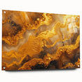 Glamorous Gold Abstract Wall Art – Luxury Metallic Modern Decor