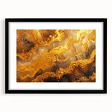 Glamorous Gold Abstract Wall Art – Luxury Metallic Modern Decor