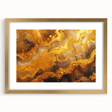 Glamorous Gold Abstract Wall Art – Luxury Metallic Modern Decor
