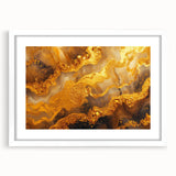 Glamorous Gold Abstract Wall Art – Luxury Metallic Modern Decor