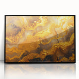 Glamorous Gold Abstract Wall Art – Luxury Metallic Modern Decor