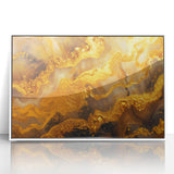 Glamorous Gold Abstract Wall Art – Luxury Metallic Modern Decor