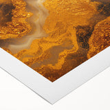 Glamorous Gold Abstract Wall Art – Luxury Metallic Modern Decor