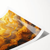 Glamorous Gold Abstract Wall Art – Luxury Metallic Modern Decor