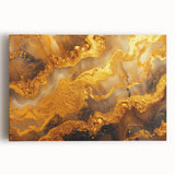 Glamorous Gold Abstract Wall Art – Luxury Metallic Modern Decor