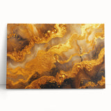 Glamorous Gold Abstract Wall Art – Luxury Metallic Modern Decor