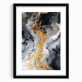Elegant Black, White & Gold Marble Art – Glamorous Statement Wall Decor