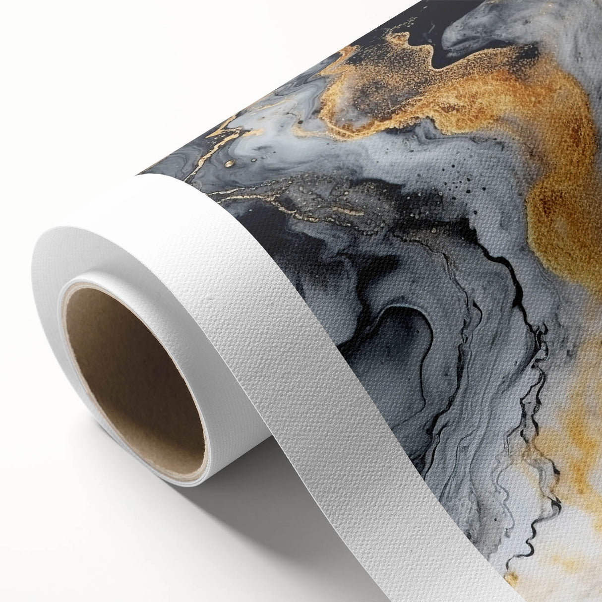 Elegant Black, White & Gold Marble Art – Glamorous Statement Wall Decor