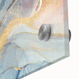 Glamorous Pastel and Gold Abstract Wall Art – Luxury Modern Decor