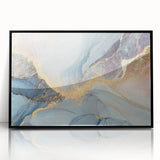 Glamorous Pastel and Gold Abstract Wall Art – Luxury Modern Decor